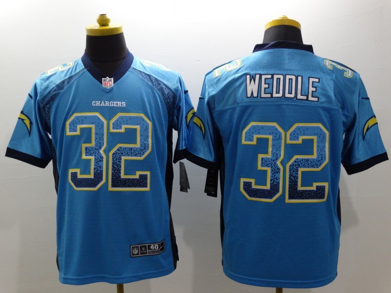 Men's Los Angeles Chargers Eric Weddle #32 Blue Jersey